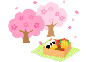 花見のイラスト