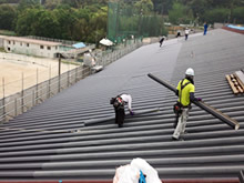 防府西高校屋内運動場屋根改修工事