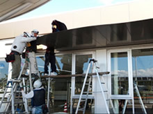 宇部空港国際線吊庇設置工事