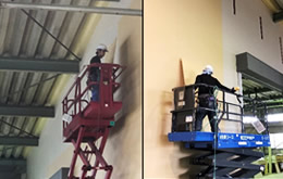 藤曲倉庫化工事