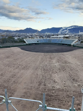 防府市スポーツセンター野球場スコアボード
